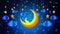 Beautiful moon stars best video background to put a babies for calming relaxing