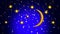 Beautiful moon stars, best video background to put a baby to sleep, calming relaxing