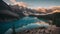 Beautiful Moraine Lake in Banff National Park