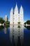 The Beautiful Mormon temple in Salt Lake City,