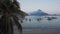 Beautiful morning in El Nido bay with banca boats in calm lagoon. Palawan Island. Philippines