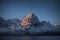 Beautiful morning light on the Lyngen Alps