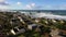 Beautiful morning light over homes overlooking Bandon Beach State Park