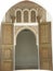 Beautiful Moroccan doors and decorated background