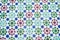 Beautiful Moroccan tile mosaic with floral pattern