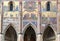 Beautiful mosaic depicting Last Judgment above the Golden Gate in St. Vitus cathedral