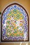 Beautiful mosaic window in oriental style