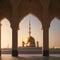 Beautiful Mosque in the world Sharjah New Mosque Amazing Architecture Design great view during sunset Dubai