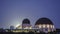 Beautiful motion timelapse of moon rise over the Griffith Observatory