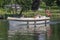 A beautiful motor cruiser berthed on the Thames at Henley-on-Thames in Oxfordshire