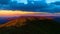 Beautiful Mount Feathertop during vibrant orange sunset in Australia