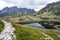 Beautiful mountain glacial lake, Slovakia