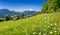 Beautiful mountain landscape in the Bavarian Alps, Berchtesgadener Land, Germany