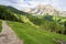 Beautiful mountain landscape of the Dolomites . Santa Cristina Valgardena. Italy