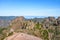 Beautiful mountain landscape with the highest peak of Madeira Pico Ruivo photographed from the Pico do Arieiro, the third highest