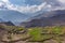 Beautiful mountain landscape of Muktinath village