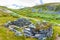 Beautiful mountain and landscape nature panorama Rondane National Park Norway