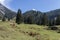 Beautiful mountain landscape next to Werfenweng