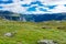 Beautiful mountain landscape in the trail for Trolltunga,  Norway