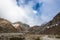 Beautiful mountain landscape in the vicinity of Muktinath, Nepal