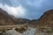 Beautiful mountain landscape in the vicinity of Muktinath, Nepal
