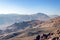 Beautiful mountain landscape, view from Mount Moses in Egypt on the Sinai Peninsula