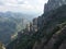 The beautiful mountain peaks of Montserrat in October near the city of Barcelona