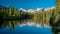 Beautiful mountain scene in Idaho with Lake Mountains and forest