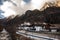 Beautiful mountain scenery from Fleres valley, near Brenner Pass, Italy.