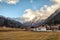 Beautiful mountain scenery from Fleres valley, near Brenner Pass, Italy.