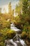 Beautiful mountain stream in the Dolomites