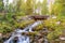 Beautiful mountain stream in the Dolomites