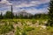 Beautiful mountain summer hiking views