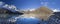 Beautiful mountain view with reflection in Gokyo Lake, Himalayas