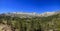 The beautiful mountain view of Saddlebag Lake