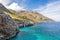 Beautiful mountainous Mediterranean coastline with turquoise water