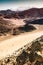 Beautiful mountains in the Arabian desert at sunset.