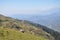 Beautiful mountains view from trekking area of Parashar lake, Himachal Pradesh