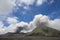 The beautiful mountaintop and crater of mount Bromo in Indonesia