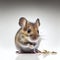 Beautiful Mouse on White Background for Your Design Needs.