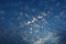 Beautiful moving cloud above dramatic blue sunset sky cloudy