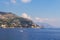 A beautiful multi-masted ship stands near the city of Dubrovnik. Croatia