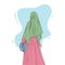 Beautiful muslim women hijab illustration