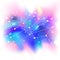 Beautiful mystic galaxy. Vector cosmic background. Outer Space.