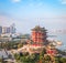 Beautiful nanchang tengwang pavilion in early morning