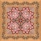 Beautiful napkin or doily with abstract ornament in ethnic style. Design for home textile