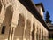 Beautiful Nasrid Palace architecture in Granada Spain