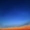 Beautiful natural background, bright sky, sunset. Gradient, transition from dark blue, sapphire to cornflower blue and orange,