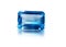 Beautiful Natural Blue swiss Emerald cut topaz gemstone Jewelry