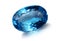 Beautiful Natural Blue swiss Oval topaz gemstone Jewelry